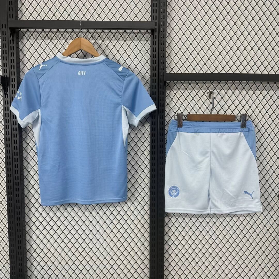 2026-2027 Manchester City Home Football Jersey 1:1 Thai quality Kids Size - Image 3