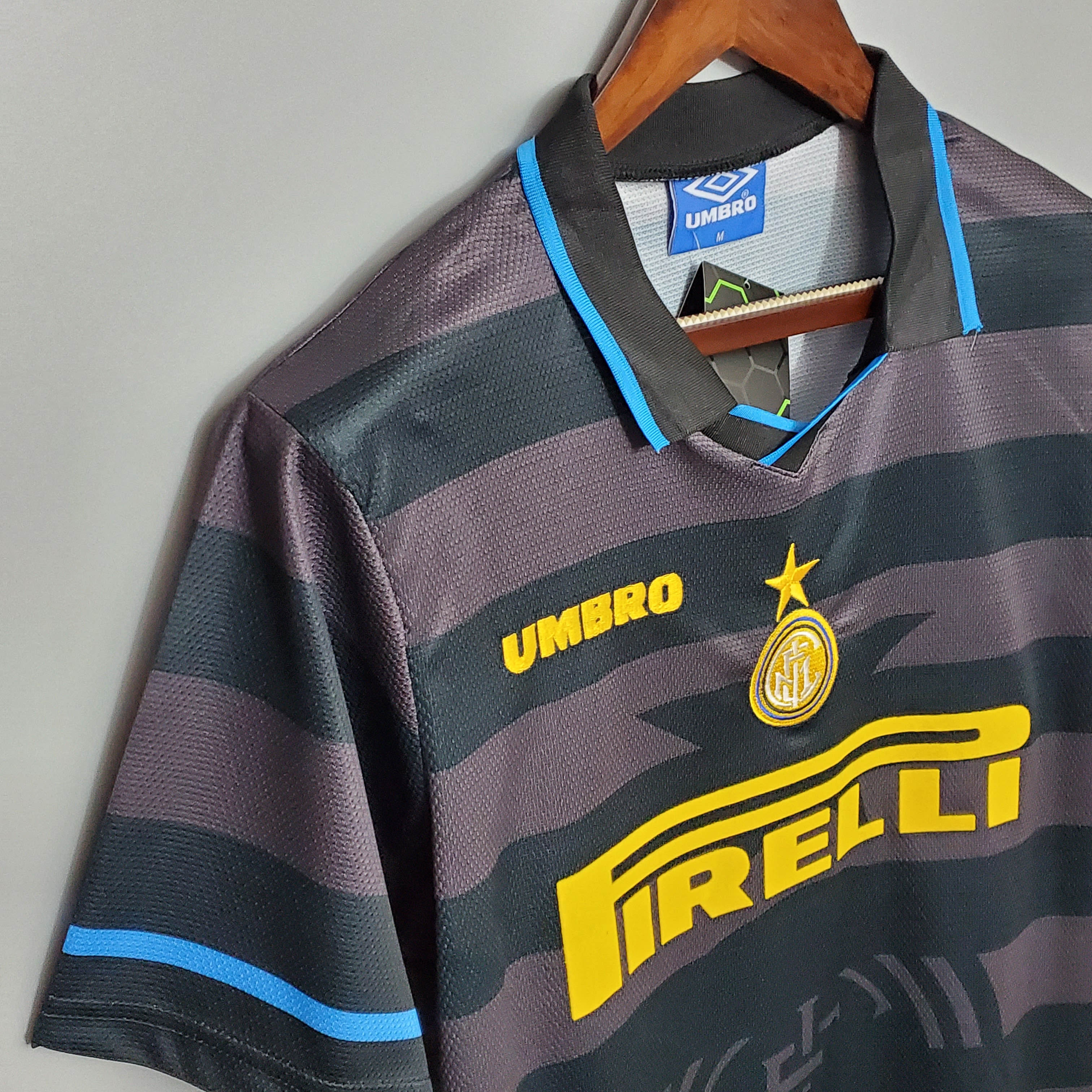 1997/1998 Retro Internazionale Milan Auswärts Fußballtrikot 1:1 Thai-Qualität – Bild 6