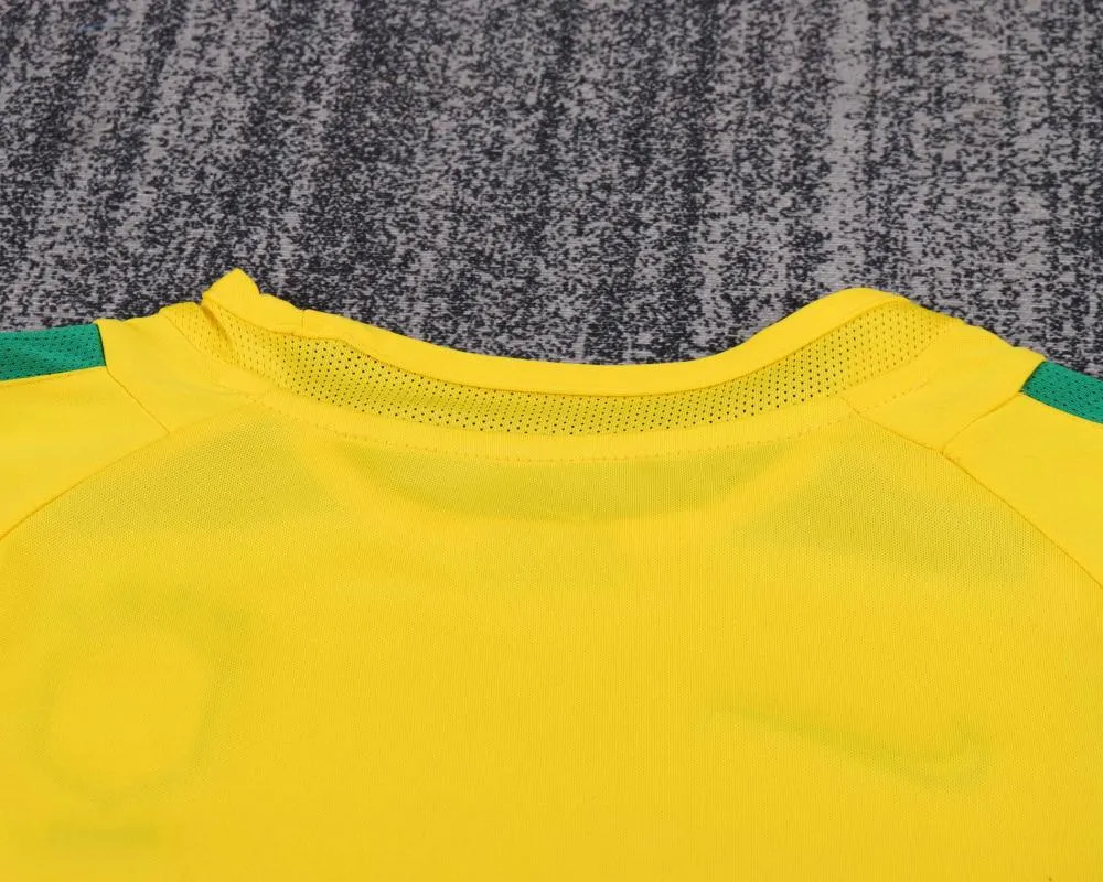 2002 Rétro Brésil Domicile Maillot de football Qualité thaï 1:1 Taille enfant – Image 4