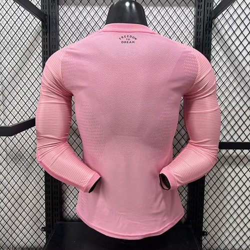 2026/2027 Manga larga Versión jugador Inter Miami Local Camiseta de fútbol 1:1 Calidad tailandesa - Imagen 2