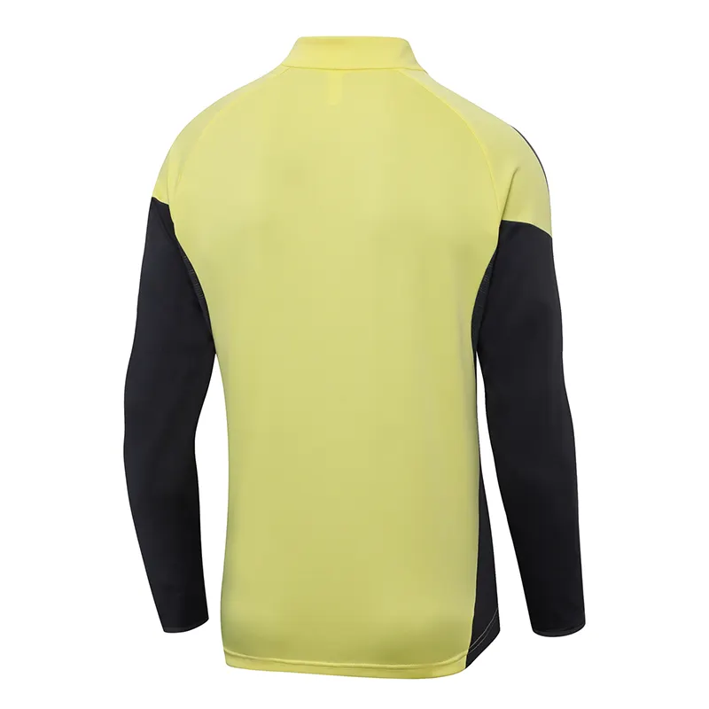 2025-2026 Real Madrid Light yellow Half-Pull Training Suit Football Shirt 1:1 Thai Quality Set - Image 4