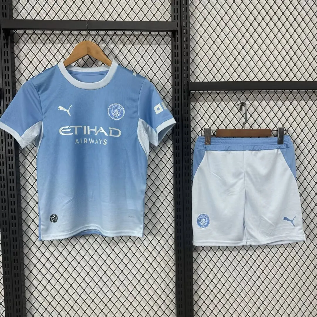2026-2027 Manchester City Home Football Jersey 1:1 Thai quality Kids Size