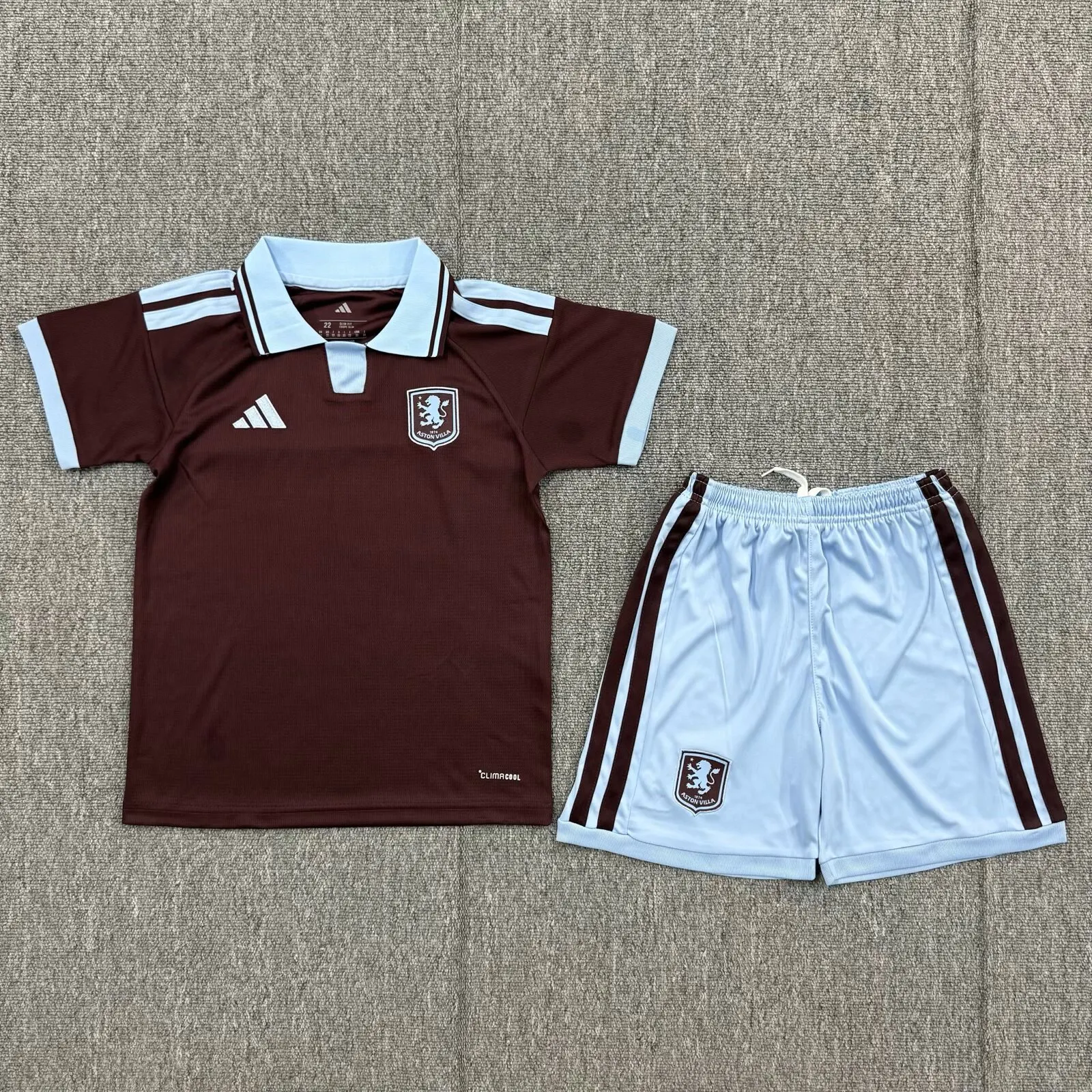 2026-2027 Aston Villa Домашняя Футбольная футболка Футболка Тайское качество 1:1 Детский размер