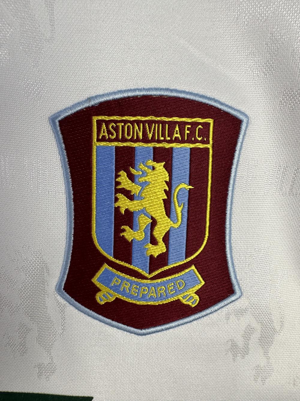 1995-1996 Ретро Aston Villa Гостевая Футбольная футболка Тайское качество 1:1 — изображение 4