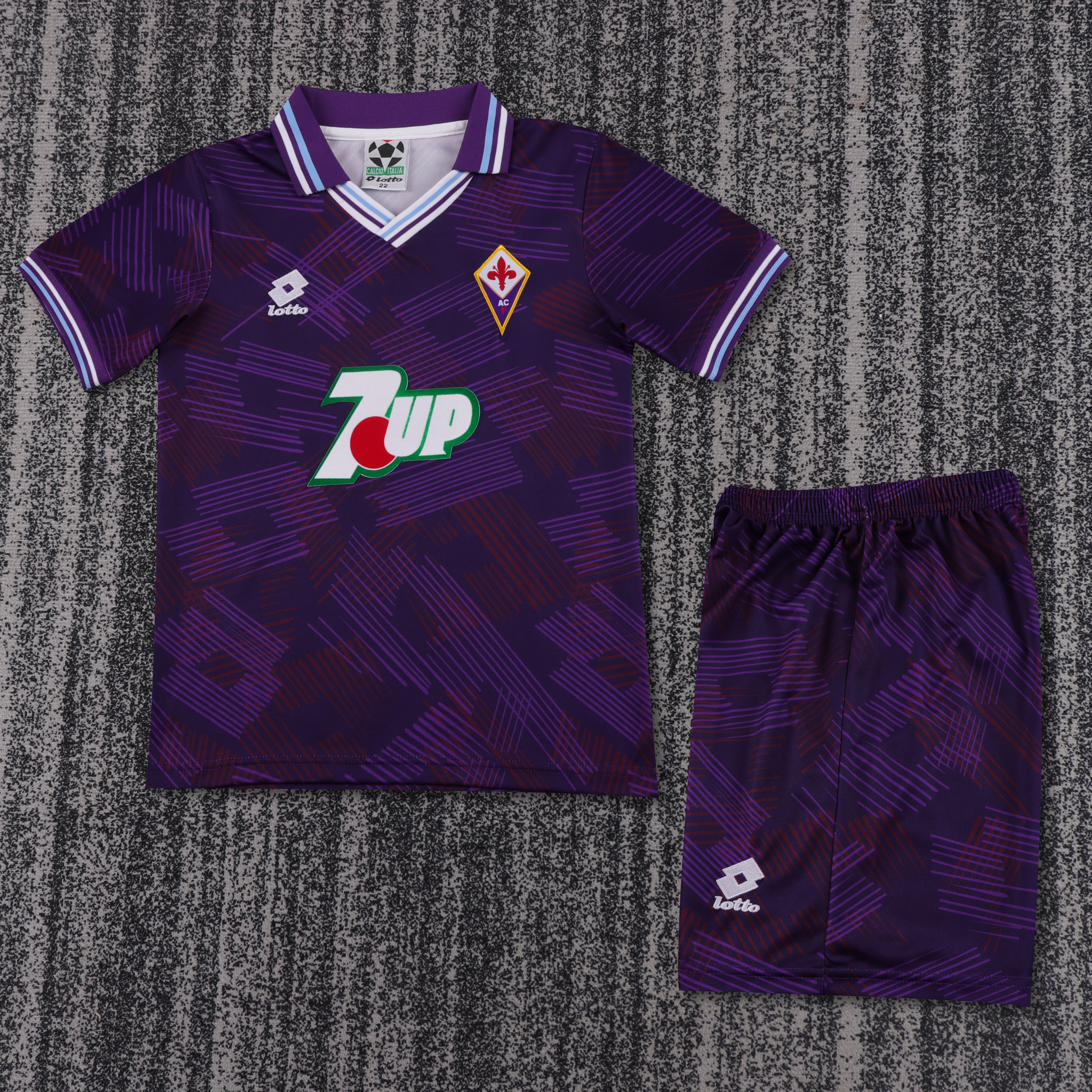 1992-1993 Retro Fiorentina Casa Maglia da calcio Qualità thai 1:1 Taglia bambino