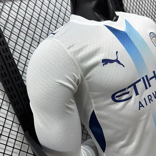 2026/2027 Длинный рукав Игровая версия Manchester City Третья Гостевая Футбольная футболка Тайское качество 1:1 — изображение 8
