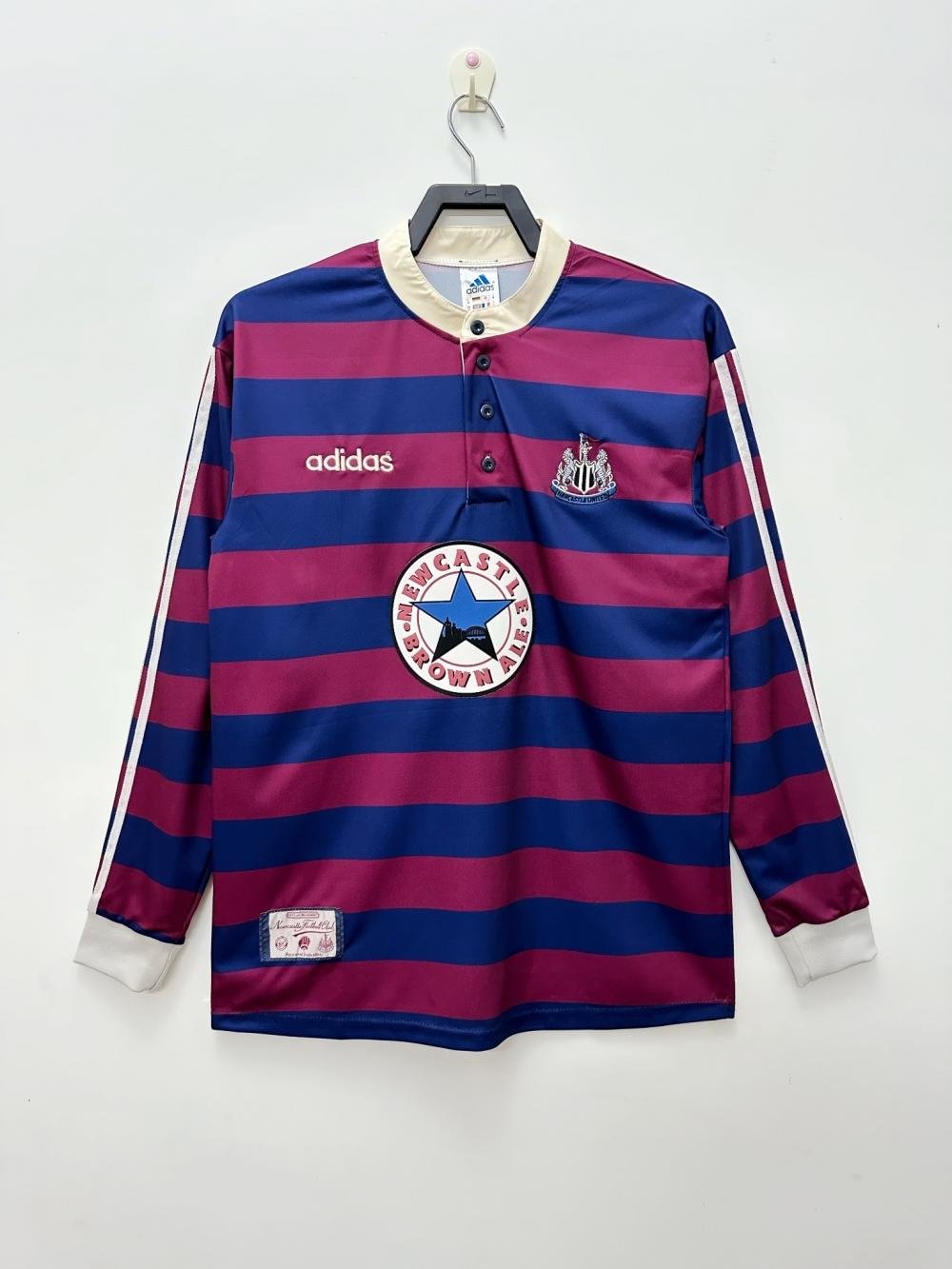 1995/1997 复古 长袖 纽卡斯尔联 客场 足球球衣 1:1 泰版品质