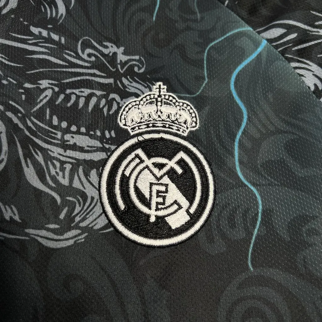2024/2025 Real Madrid Schwarz Dragon Trikot 1:1 Thai-Qualität – Bild 4
