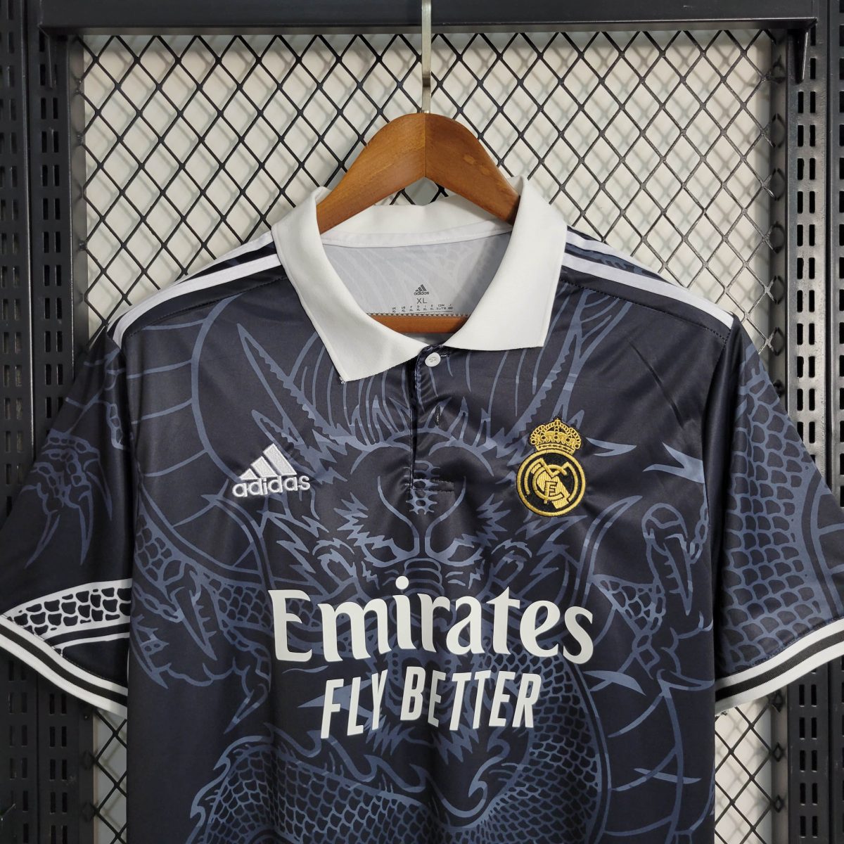 2023/2024 Real Madrid Chinese Dragon Чёрный Футбольная футболка — изображение 4