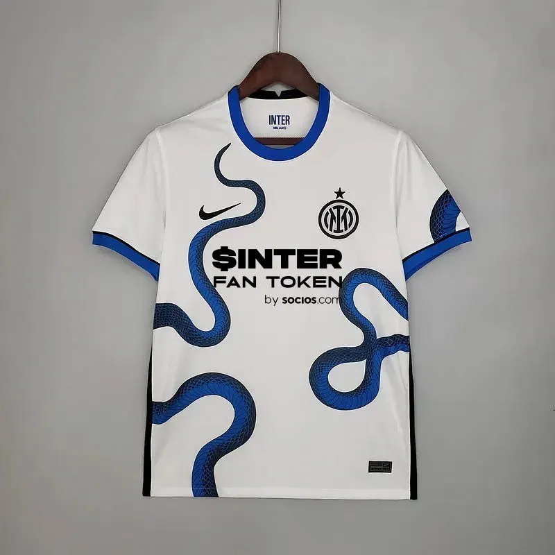 Internazionale Milan Maillot de football Blanc 2021/2022 1:1 Qualité thaï Extérieur