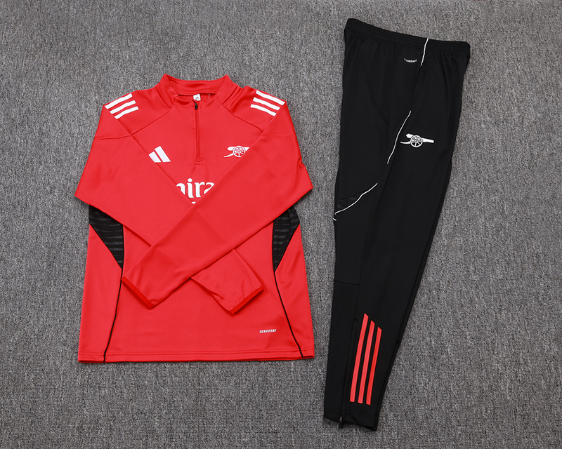 2025/2026 Arsenal Halve-rits trainingspak Rood Voetbalshirt 1:1 Thaise kwaliteit Set - Afbeelding 7