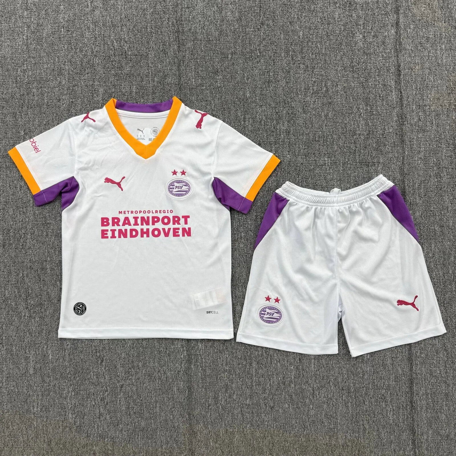 2026-2027 Eindhoven Visitante Camiseta de fútbol Calidad tailandesa 1:1 Talla infantil