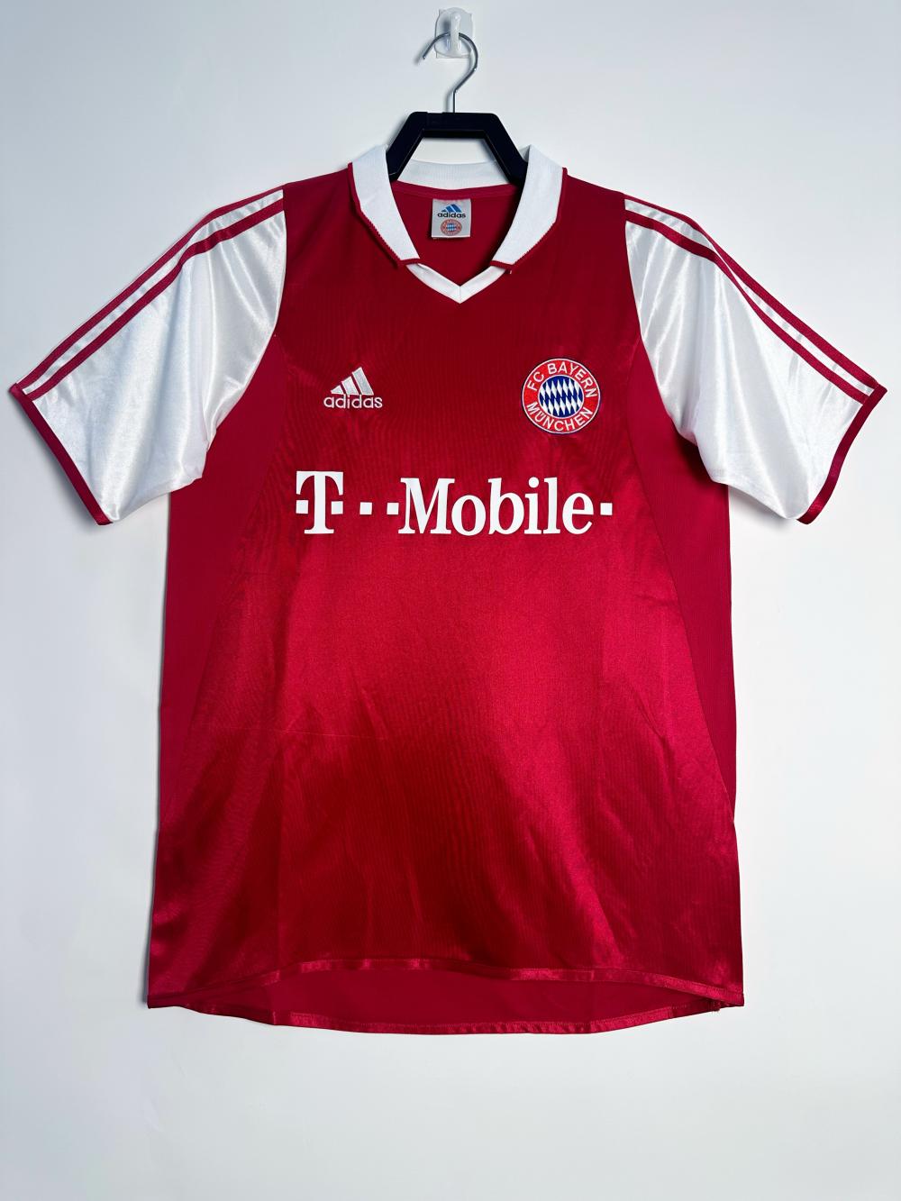 2003/2004 Retrô Bayern Munich Casa Camisa de futebol Qualidade tailandesa 1:1