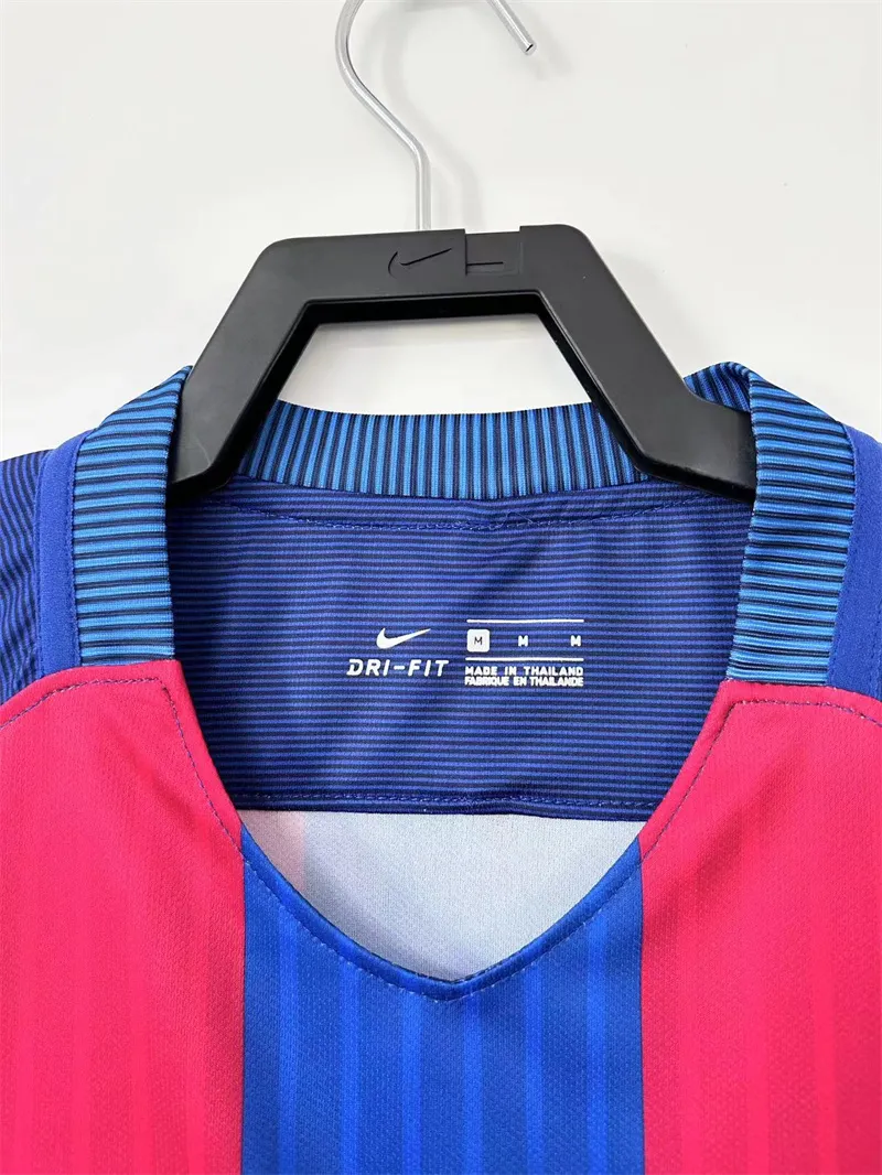 2016/2017 Retro Manica lunga Barcelona Maglia da calcio Casa Qualità thai 1:1 - immagine 3