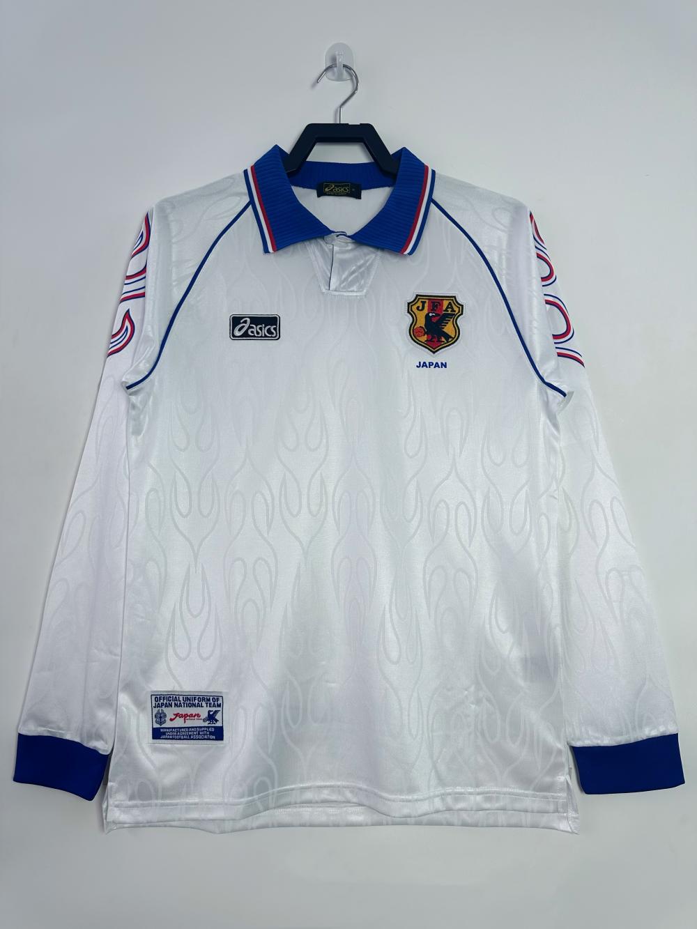 1998 Rétro Japon Extérieur Maillot de football Manches longues 1:1 Qualité thaï