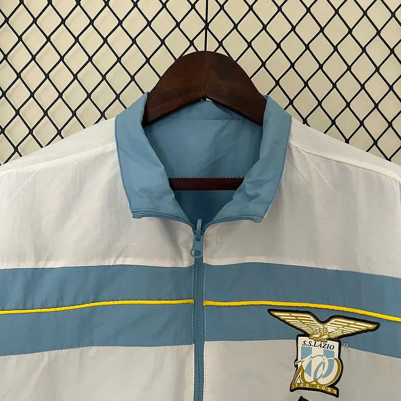 2024-2025 Lazio Wendbar Windjacke Blau-Weiß Fußballtrikot 1:1 Thai-Qualität – Bild 4