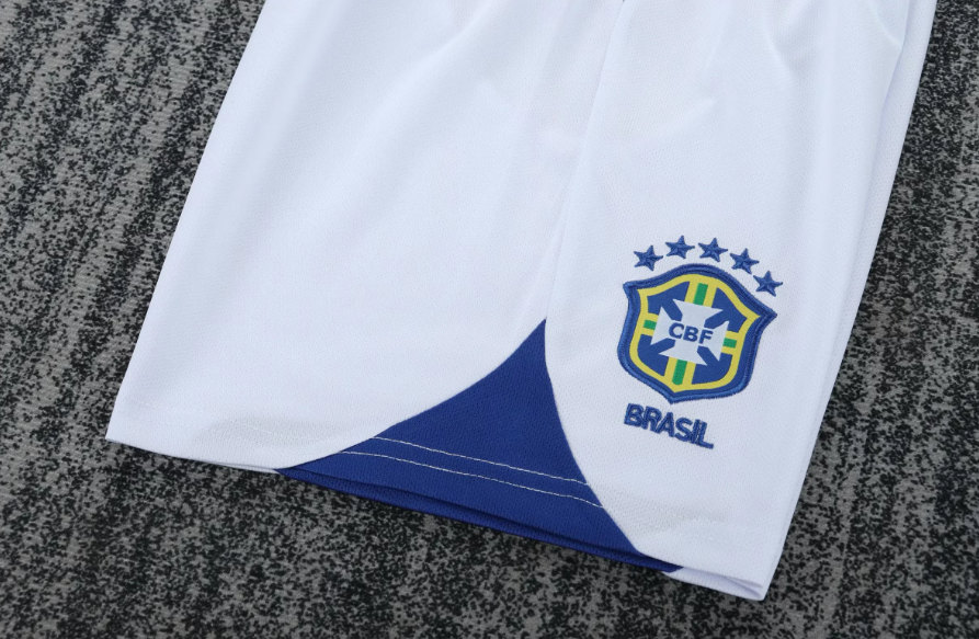 2004 Retro Brasil Visitante Camiseta de fútbol Calidad tailandesa 1:1 Talla infantil - Imagen 9