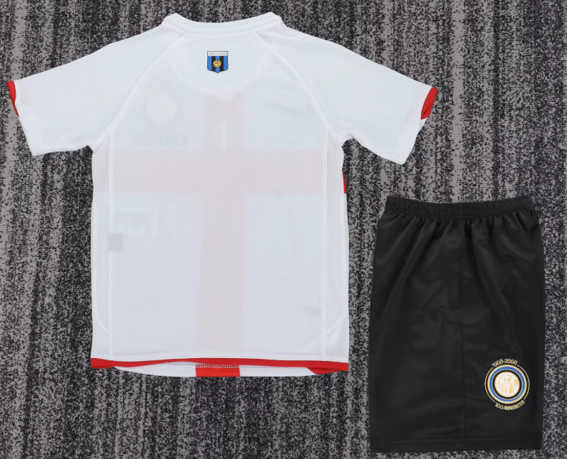 2007/2008 Retro Inter Milan Wyjazdowa Koszulka piłkarska Jakość tajska 1:1 Rozmiar dziecięcy - obrazek 2