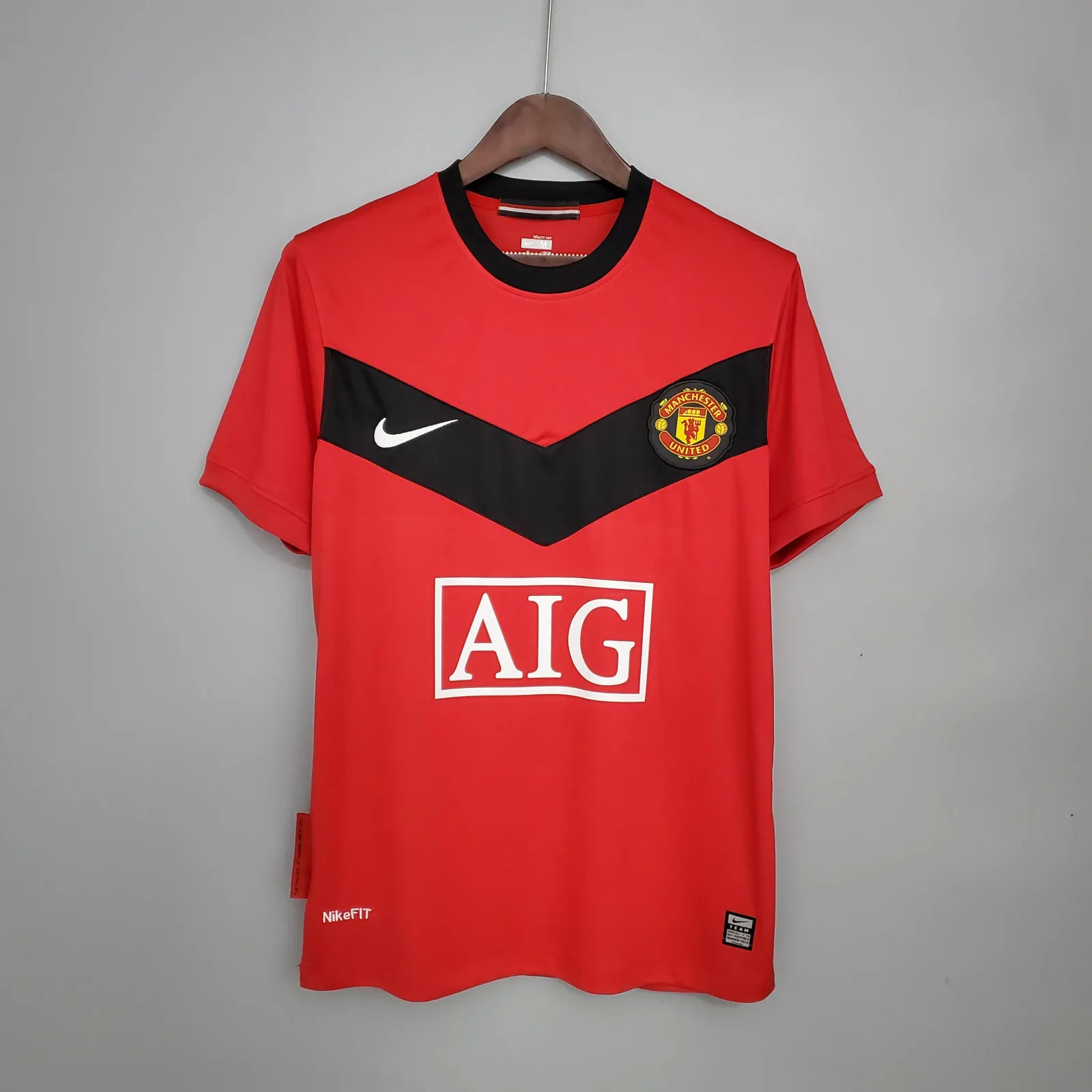 2009/2010 Retro Manchester United Casa Maglia da calcio Qualità thai 1:1