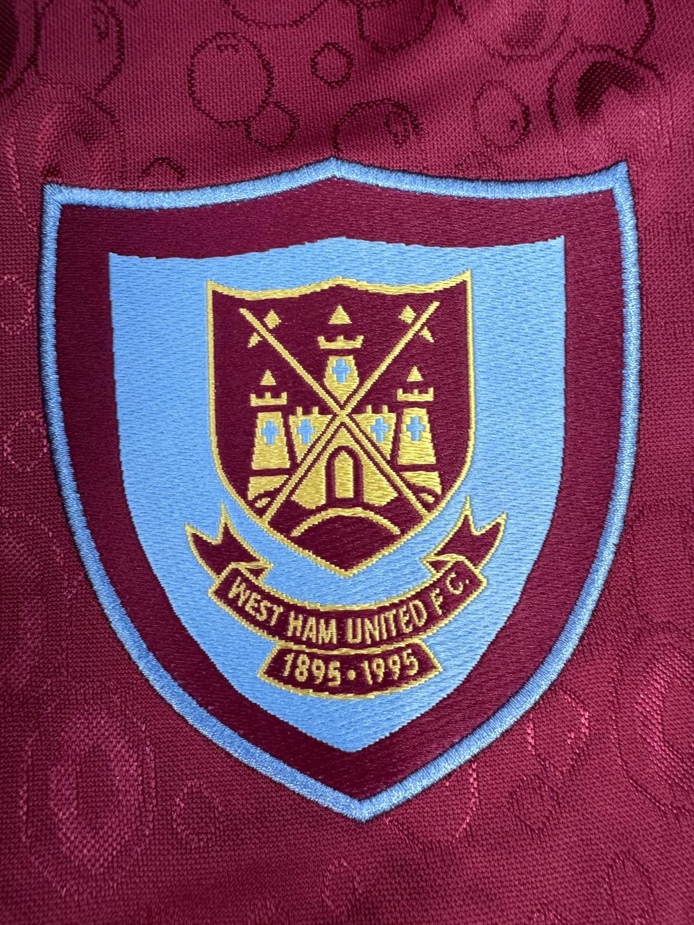 1995-1997 Retro West Ham United Football Shirt Home 1:1 Thai Quality - Image 7