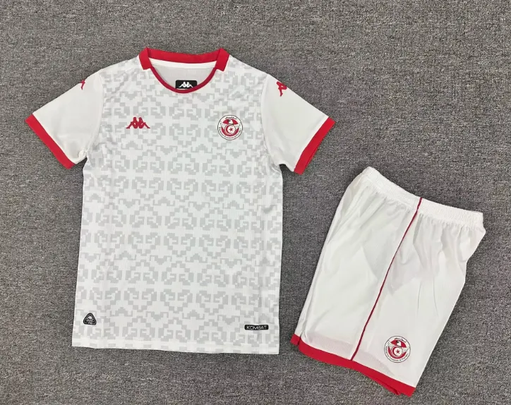 2026-2027 Tunesië Nationaal elftal Uit Voetbalshirt 1:1 Thaise kwaliteit Kindermaat