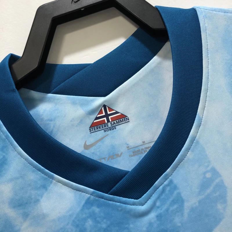 2020-2021 Retro Noruega Selección nacional Visitante Camiseta de fútbol Calidad tailandesa 1:1 - Imagen 3