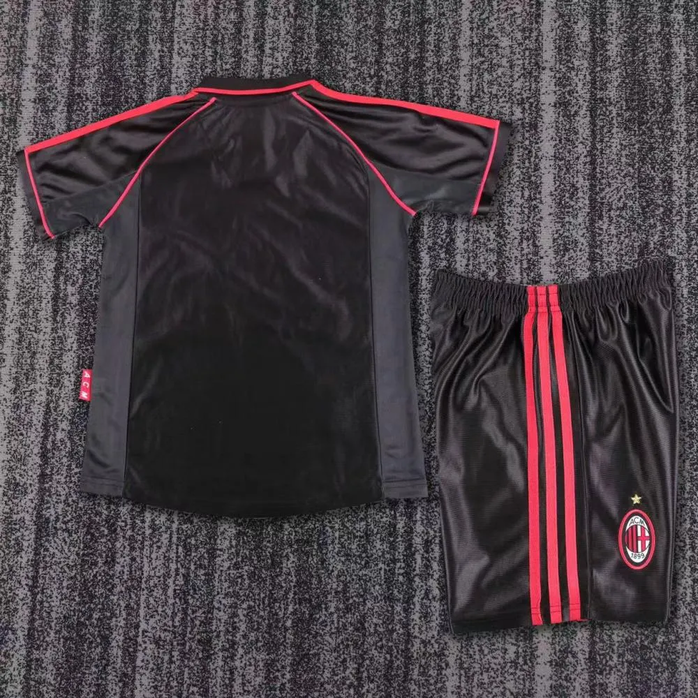 1998-1999 Retro AC Milan Tercera Visitante Camiseta de fútbol Calidad tailandesa 1:1 Talla infantil - Imagen 2