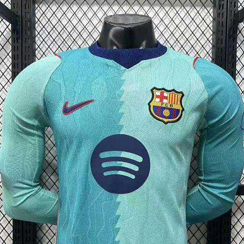 2026/2027 Длинный рукав Игровая версия Barcelona Третья Гостевая Футбольная футболка Тайское качество 1:1 — изображение 5