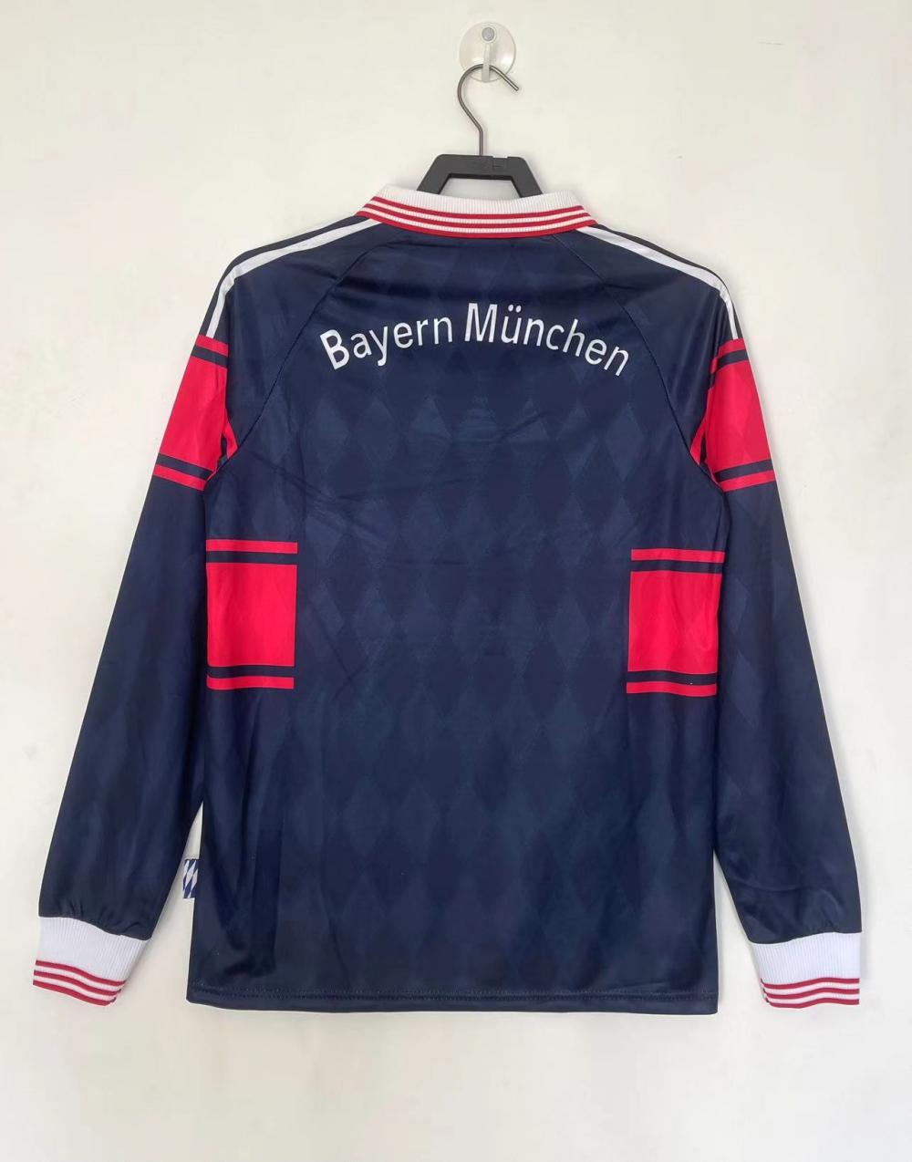 1997/1999 Retro Bayern Munich İç saha Futbol forması Uzun kol 1:1 Tayland kalitesi - Görsel 2