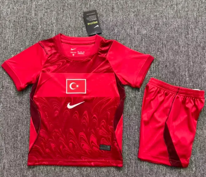 2026 Turkije Uit Voetbalshirt 1:1 Thaise kwaliteit Kindermaat