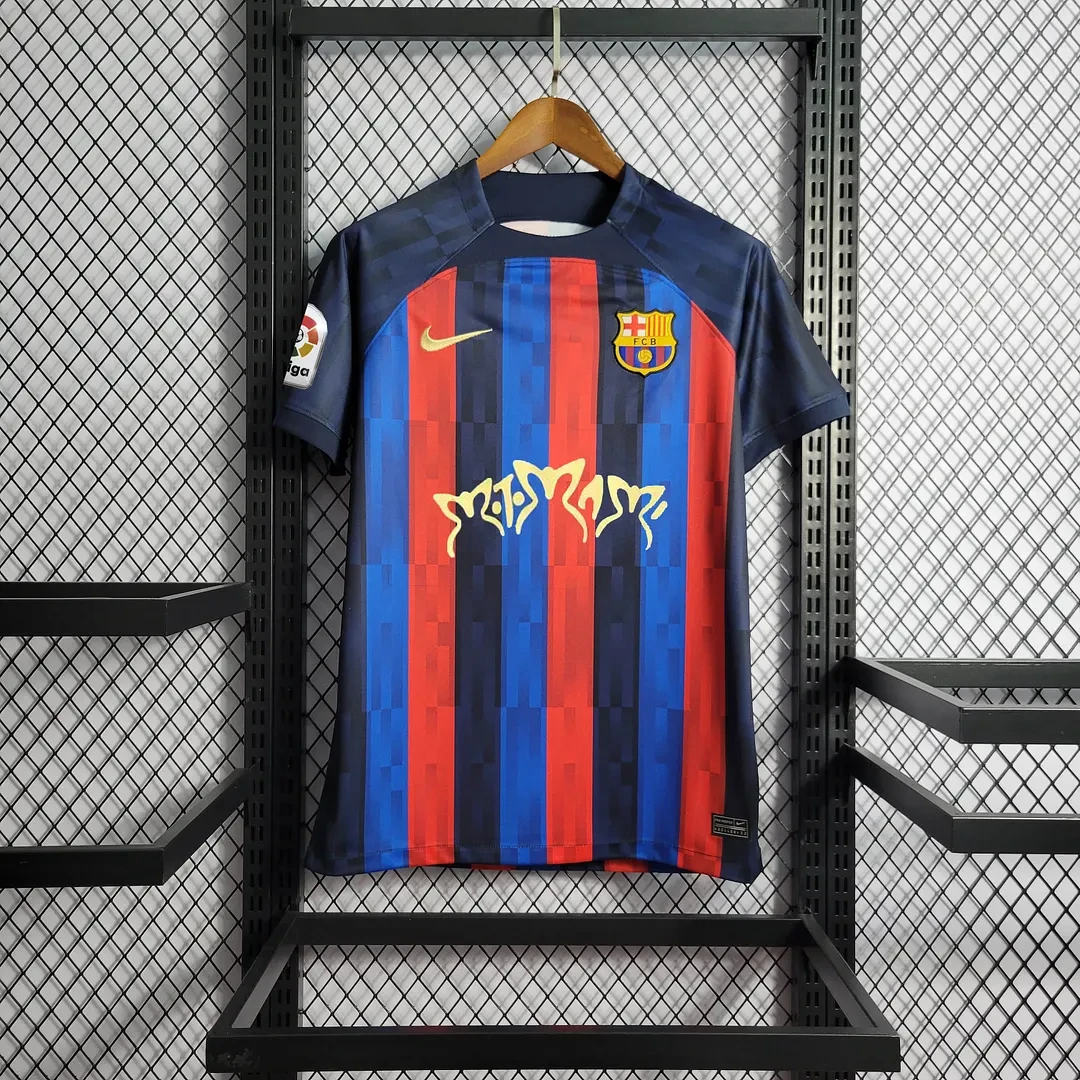 2022/2023 Barcelona Домашняя Rosalía Футбольная футболка Тайское качество 1:1