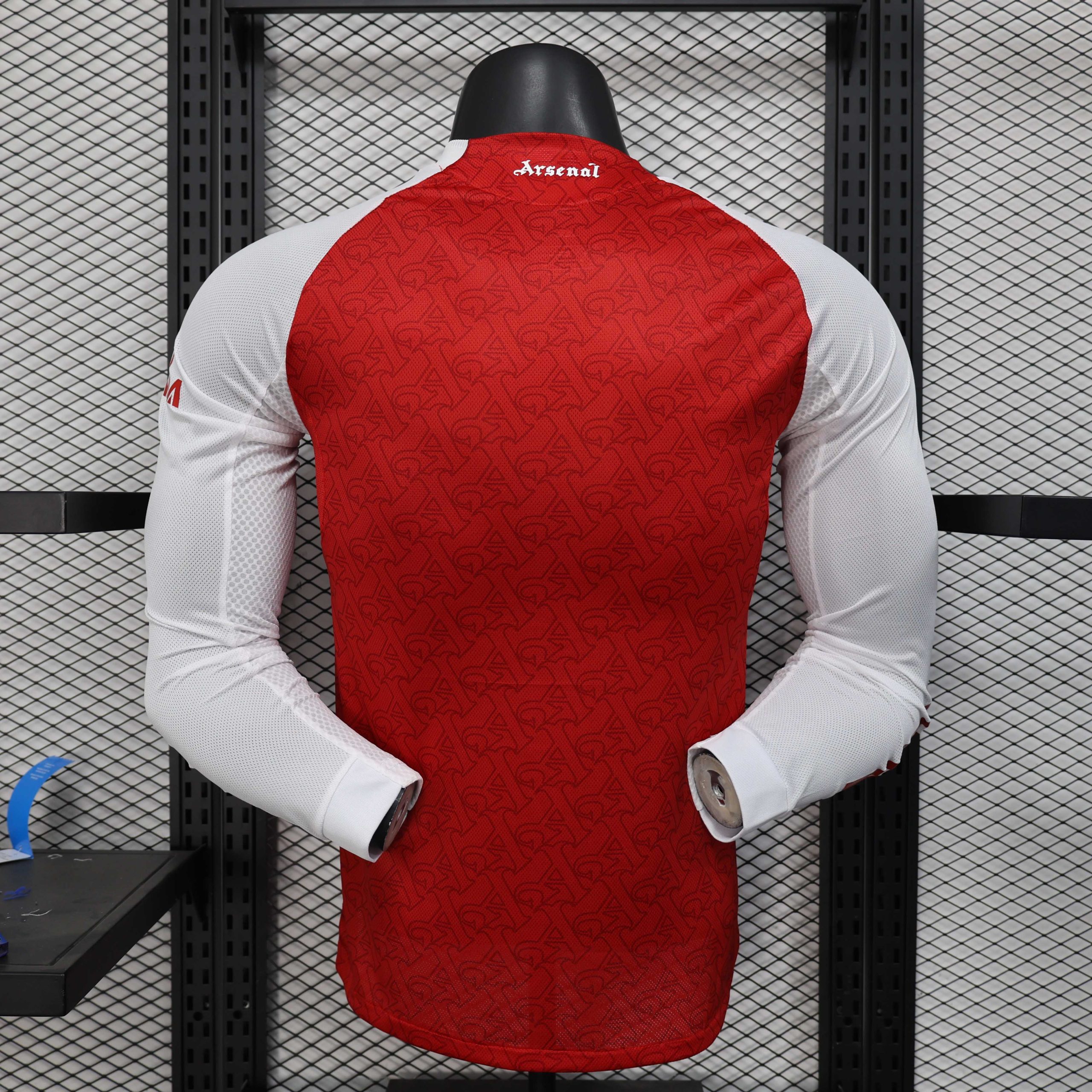 2025/2026 Long Sleeves Player Version Arsenal Home Football Shirt 1:1 Thai Quality - Image 3