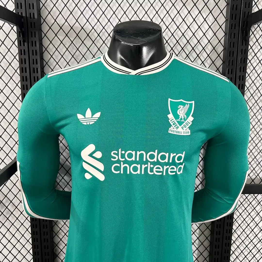2025/2026 Długi rękaw Wersja zawodnicza Liverpool Trzecia Wyjazdowa Koszulka piłkarska Jakość tajska 1:1 - obrazek 3