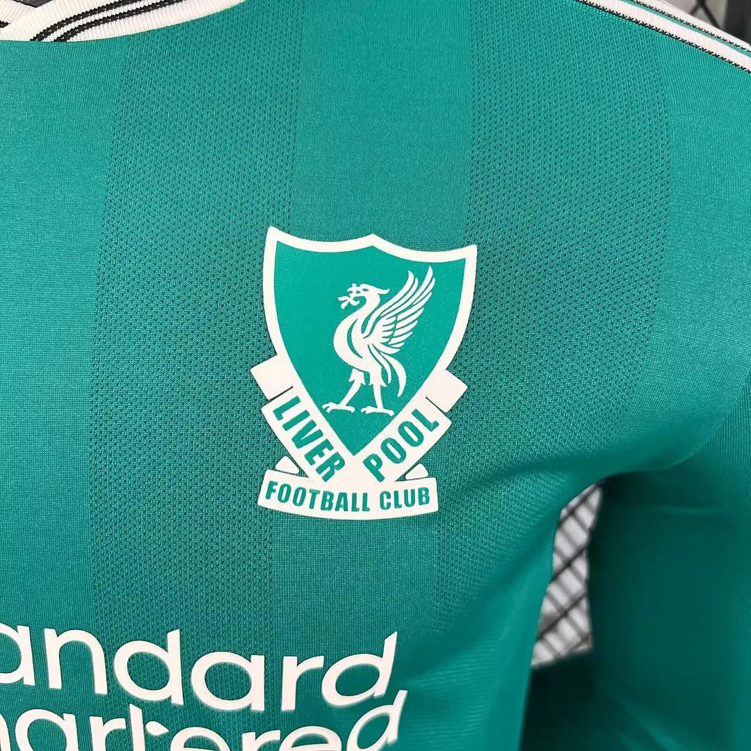 2025/2026 Długi rękaw Wersja zawodnicza Liverpool Trzecia Wyjazdowa Koszulka piłkarska Jakość tajska 1:1 - obrazek 5