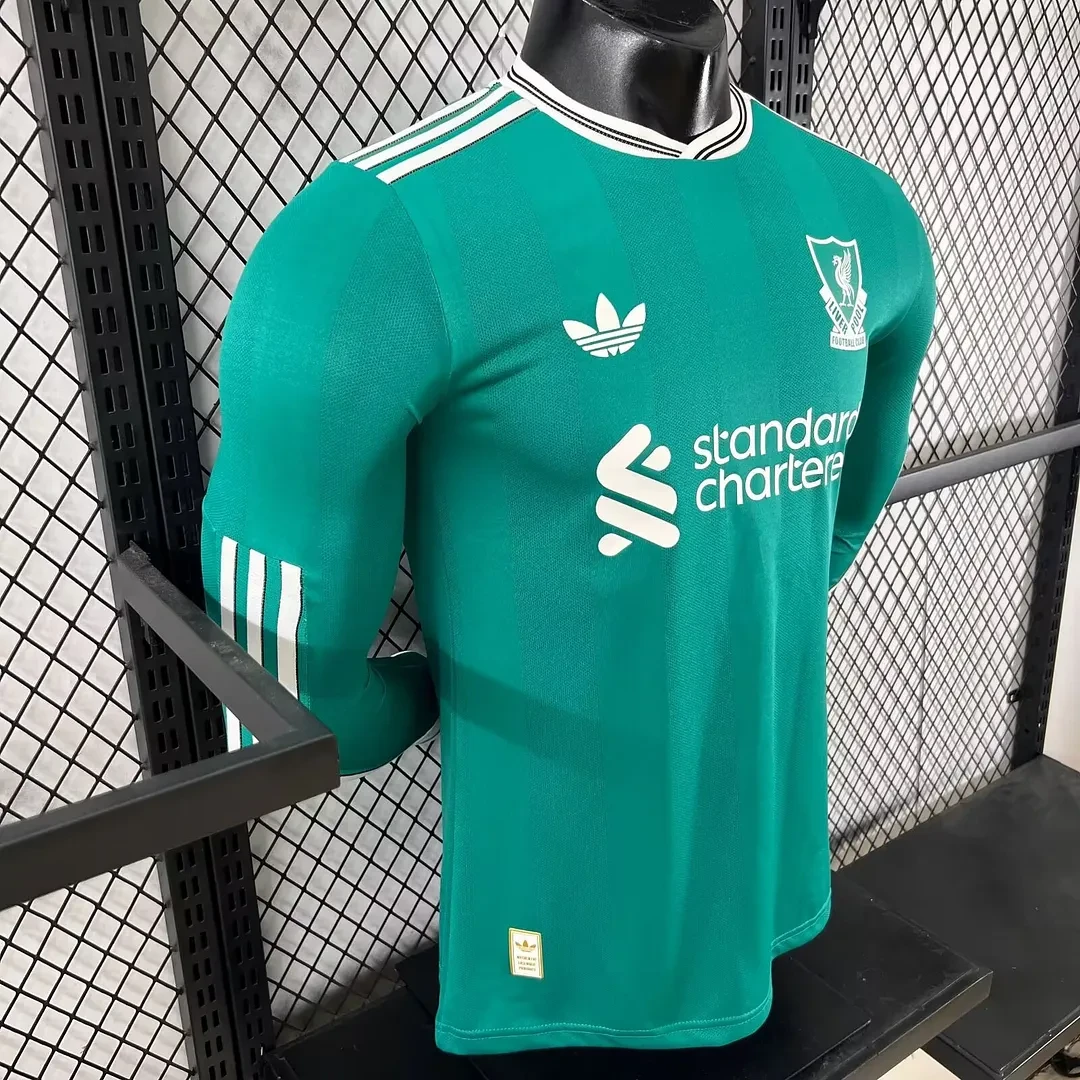 2025/2026 Długi rękaw Wersja zawodnicza Liverpool Trzecia Wyjazdowa Koszulka piłkarska Jakość tajska 1:1 - obrazek 6