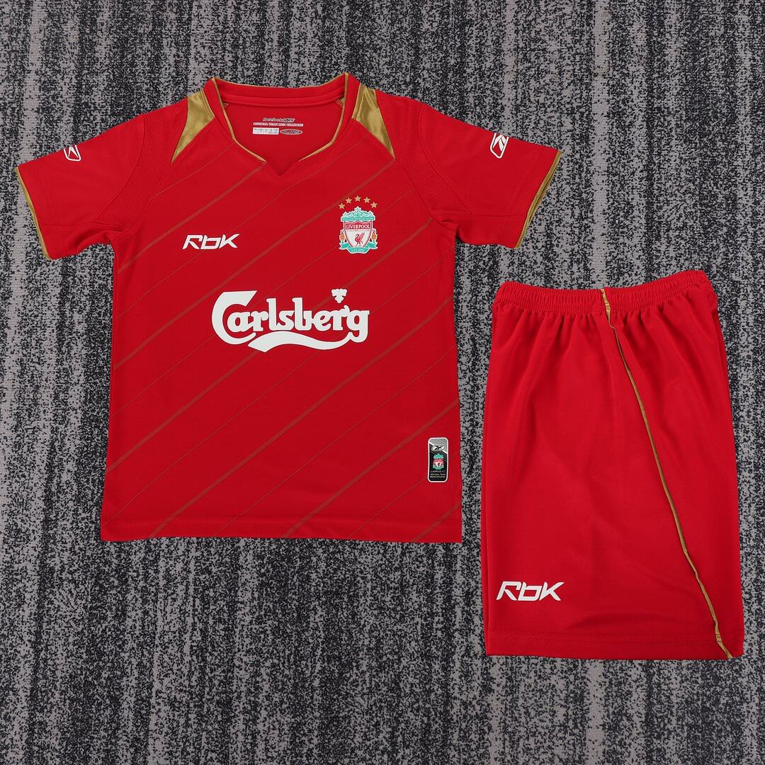 2005/2006 Retro Liverpool Heim Fußballtrikot 1:1 Thai-Qualität Kindergröße