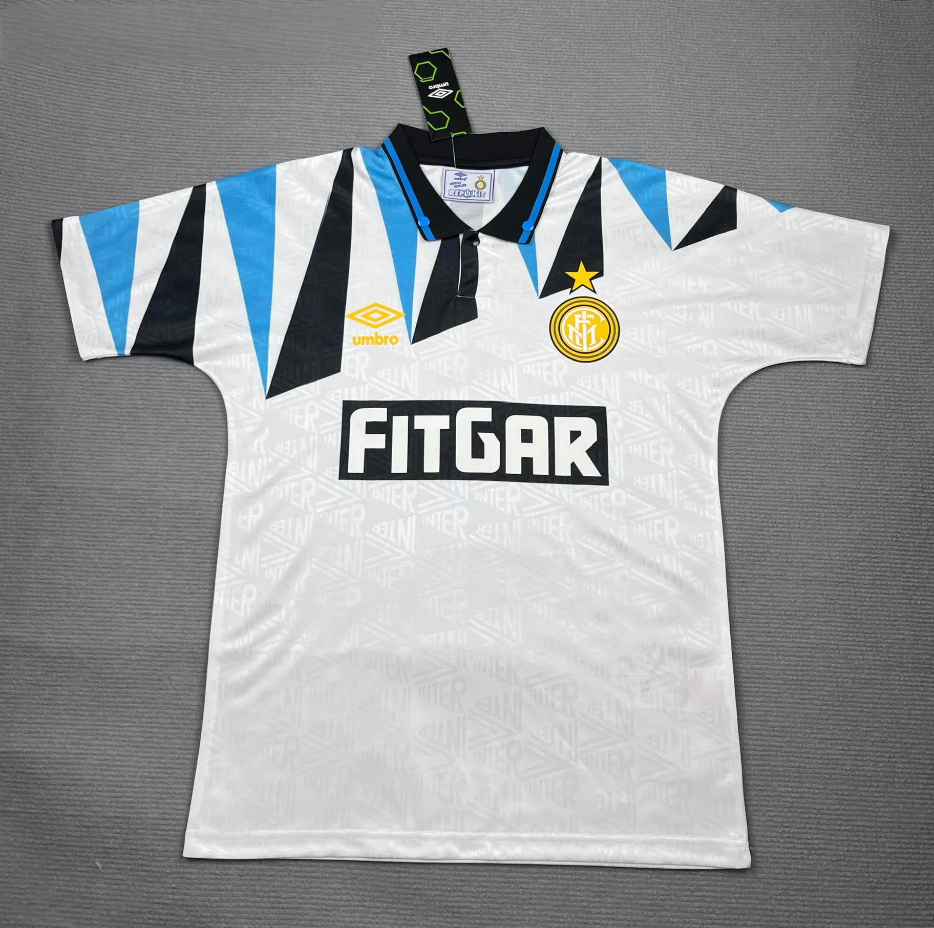 1992-1993 Retro Inter Milan Visitante Camiseta de fútbol Calidad tailandesa 1:1