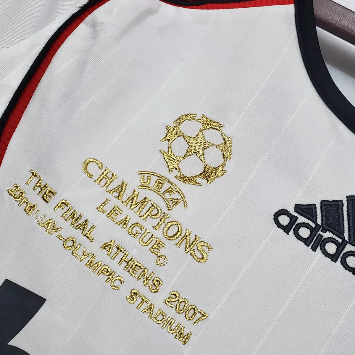 2006/2007 Retrô Manga longa AC Milan Fora Camisa de futebol Qualidade tailandesa 1:1 - Image 5