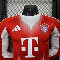 2025-2026 Mangas largas Versión jugador Bayern Munich Local Camiseta de fútbol Calidad tailandesa 1:1 - Imagen 2