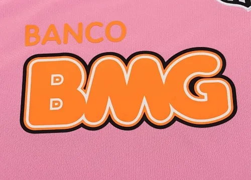 2012/2013 Langarm Retro Santos Rosa Fußballtrikot 1:1 Thai-Qualität Kindergröße – Bild 5