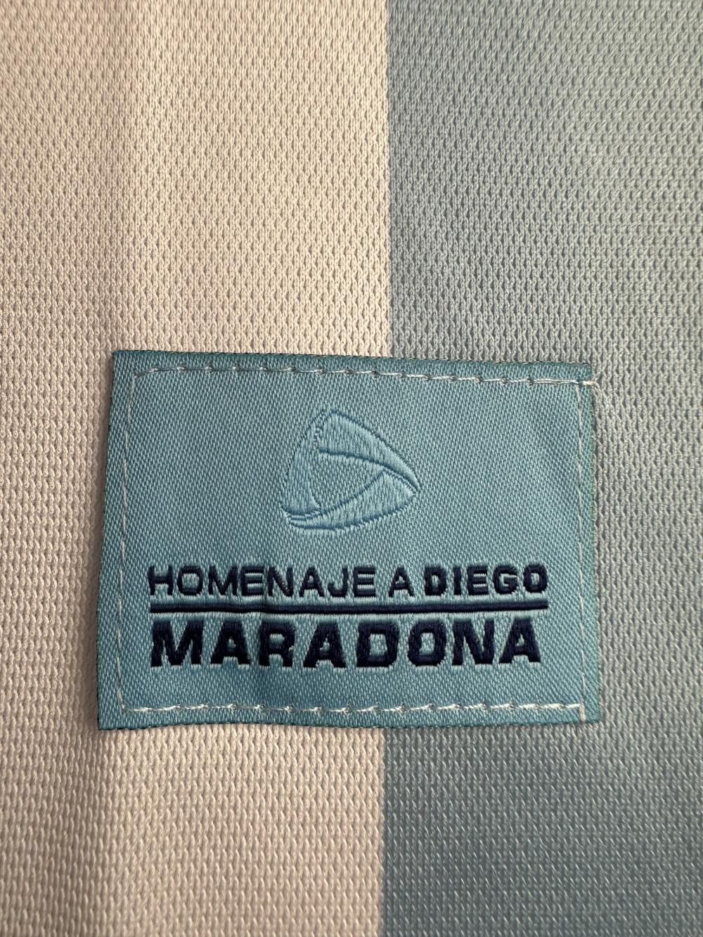2001 复古 阿根廷 国家队 Maradona 纪念 球衣 1:1 泰版品质 - 图片 9