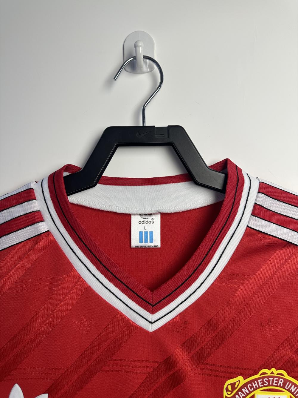 1986/1988 Rétro Manchester United Domicile Maillot de football Qualité thaï 1:1 – Image 3