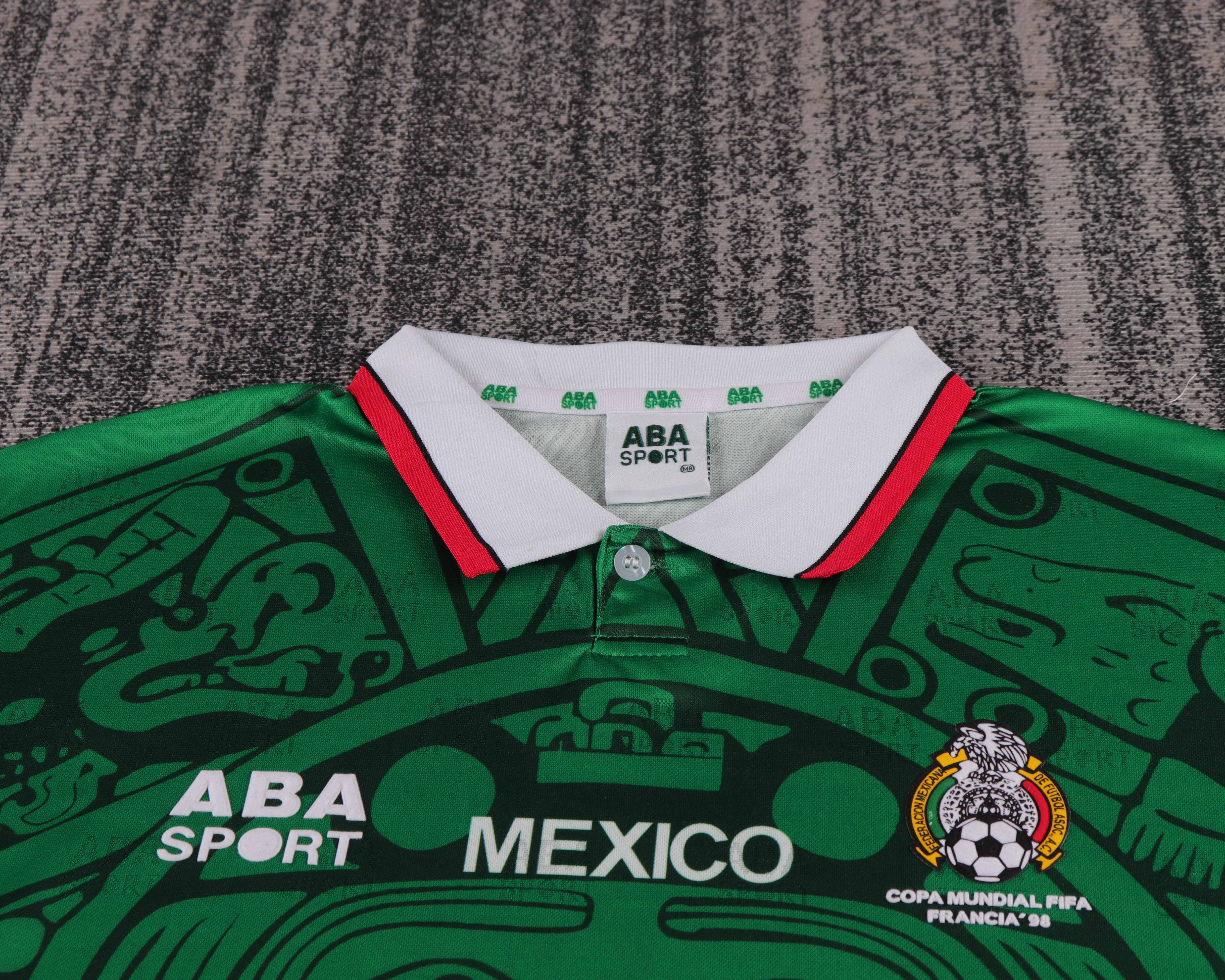 1998 Retro Mexico National Home Football Shirt 1:1 Thai Quality Kids Size - Image 3