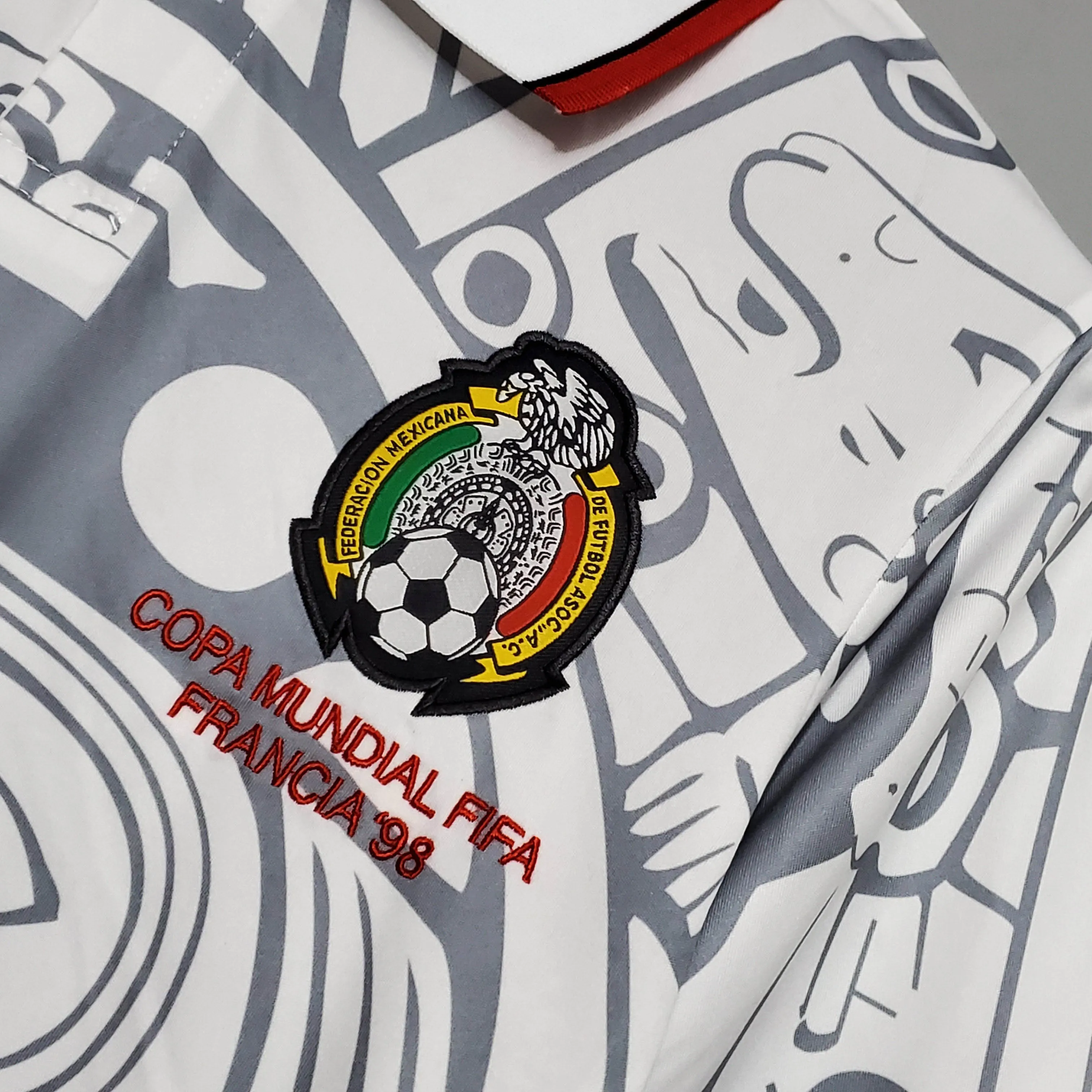 1998 Retro Mexico Voetbalshirt Uit - Afbeelding 5