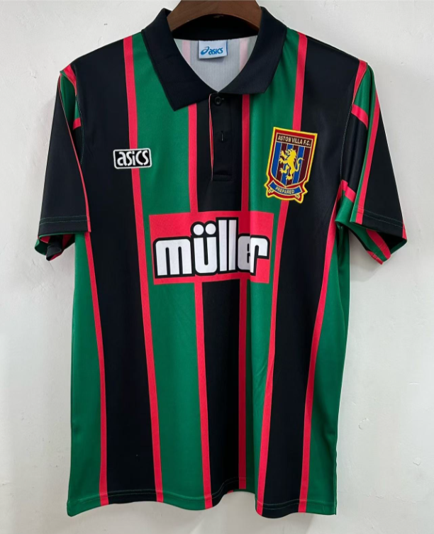 1993-1995 Retrô Aston Villa Fora Camisa de futebol Qualidade tailandesa 1:1