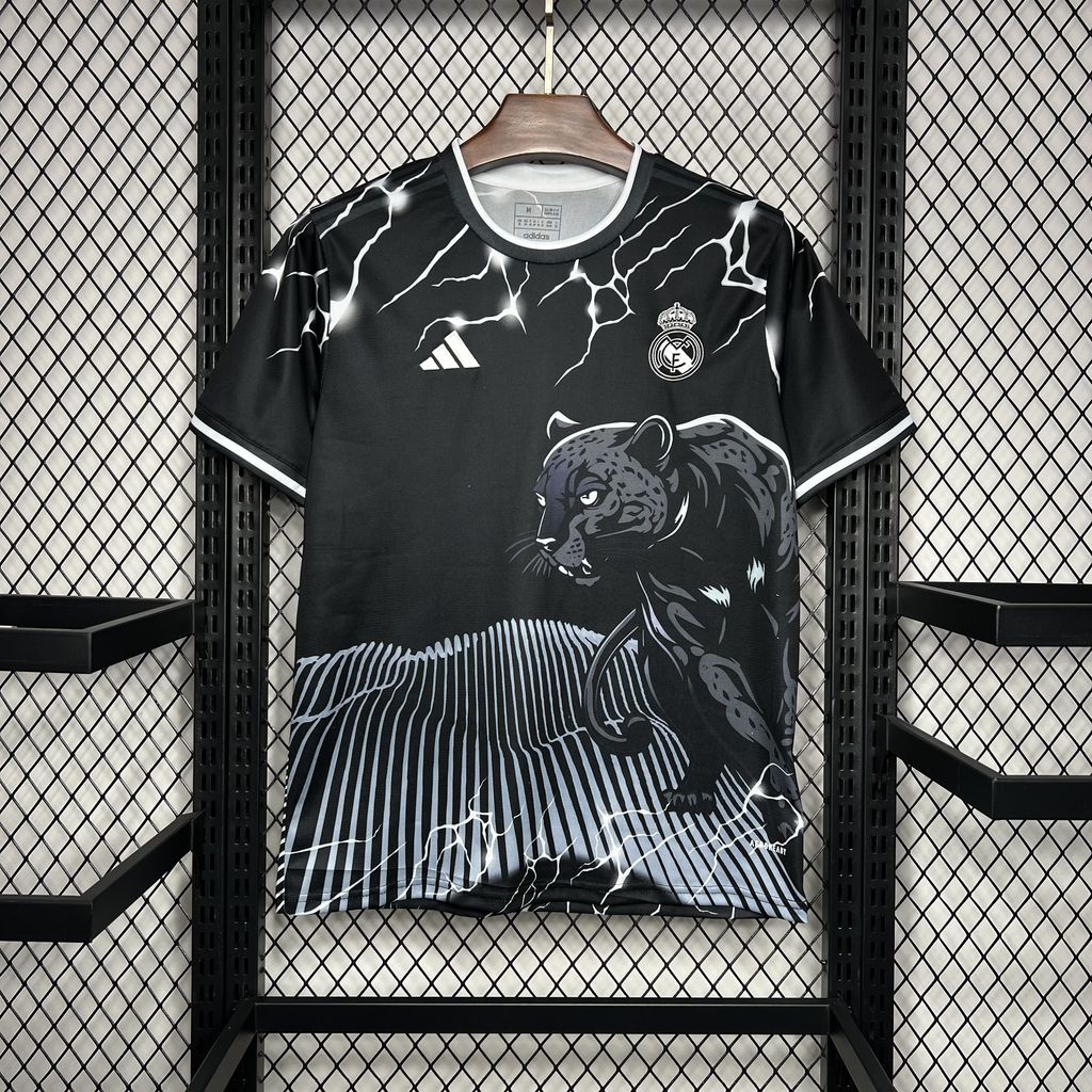 2024/2025 Real Madrid Edição especial Preto Camisa Qualidade tailandesa 1:1