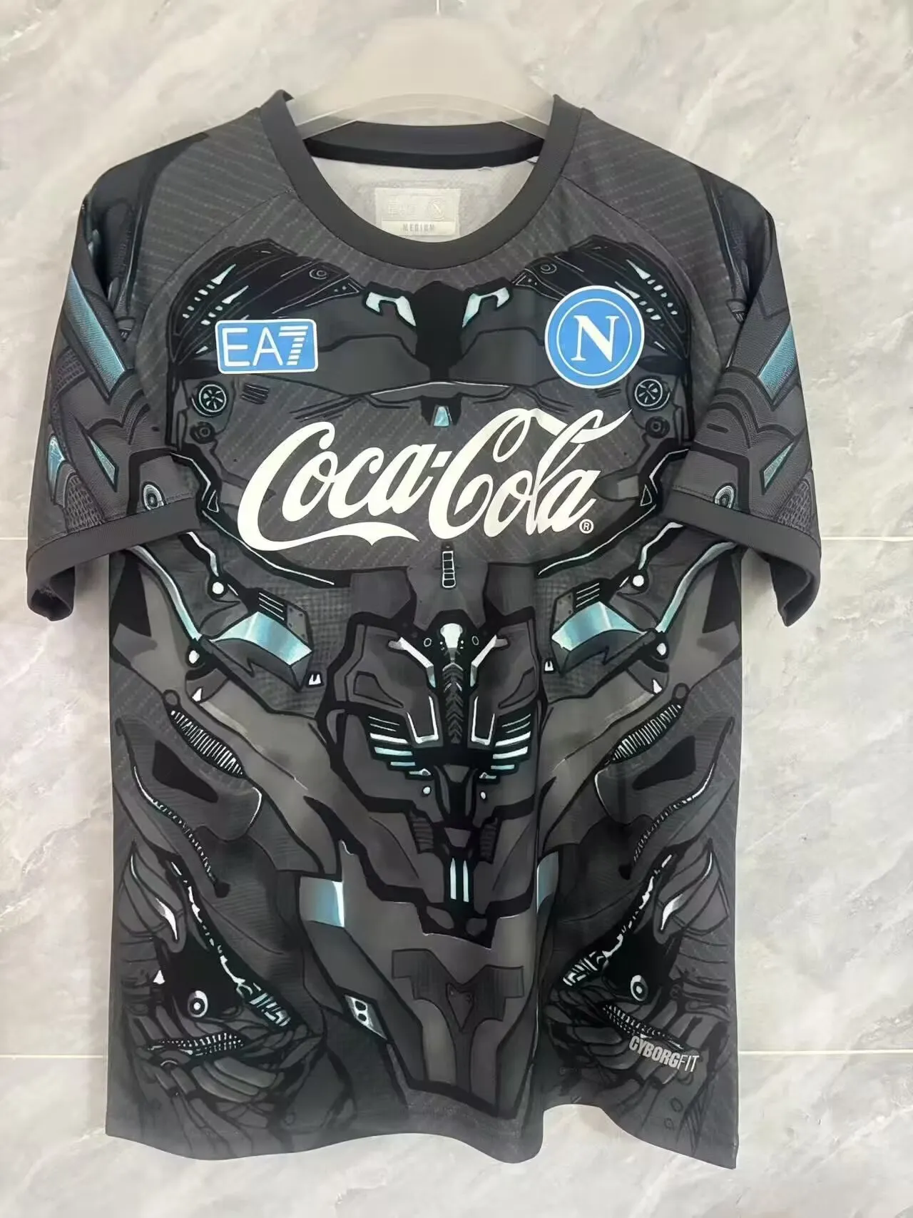 2025/2026 Napoli Trainingspak Grijs Voetbalshirt 1:1 Thaise kwaliteit