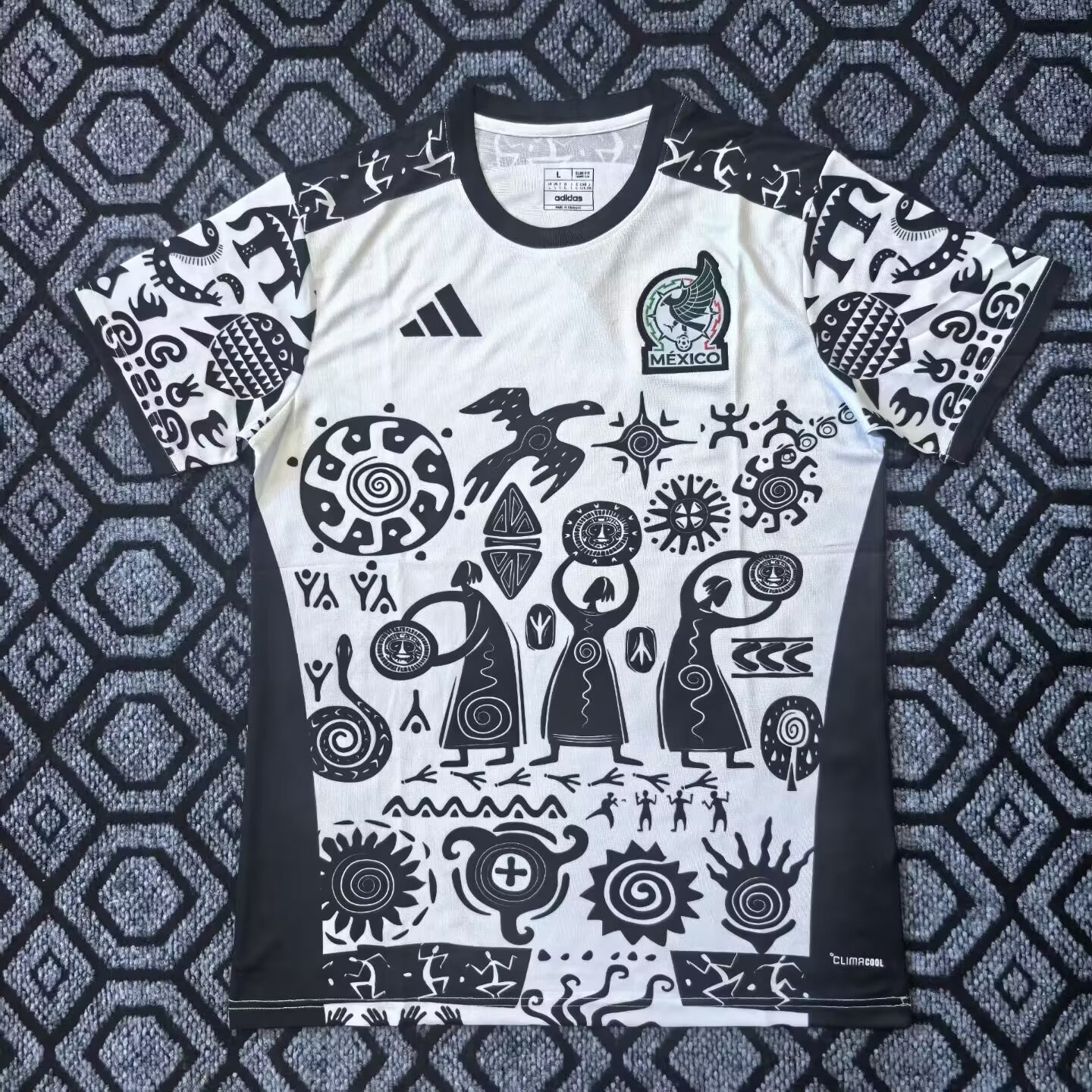 2026 Messico Tuta da allenamento Nero Maglia da calcio Qualità thai 1:1