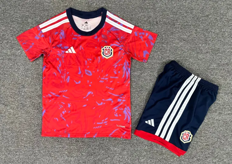 2026 Costa Rica Selección nacional Local Camiseta de fútbol Calidad tailandesa 1:1 Talla infantil