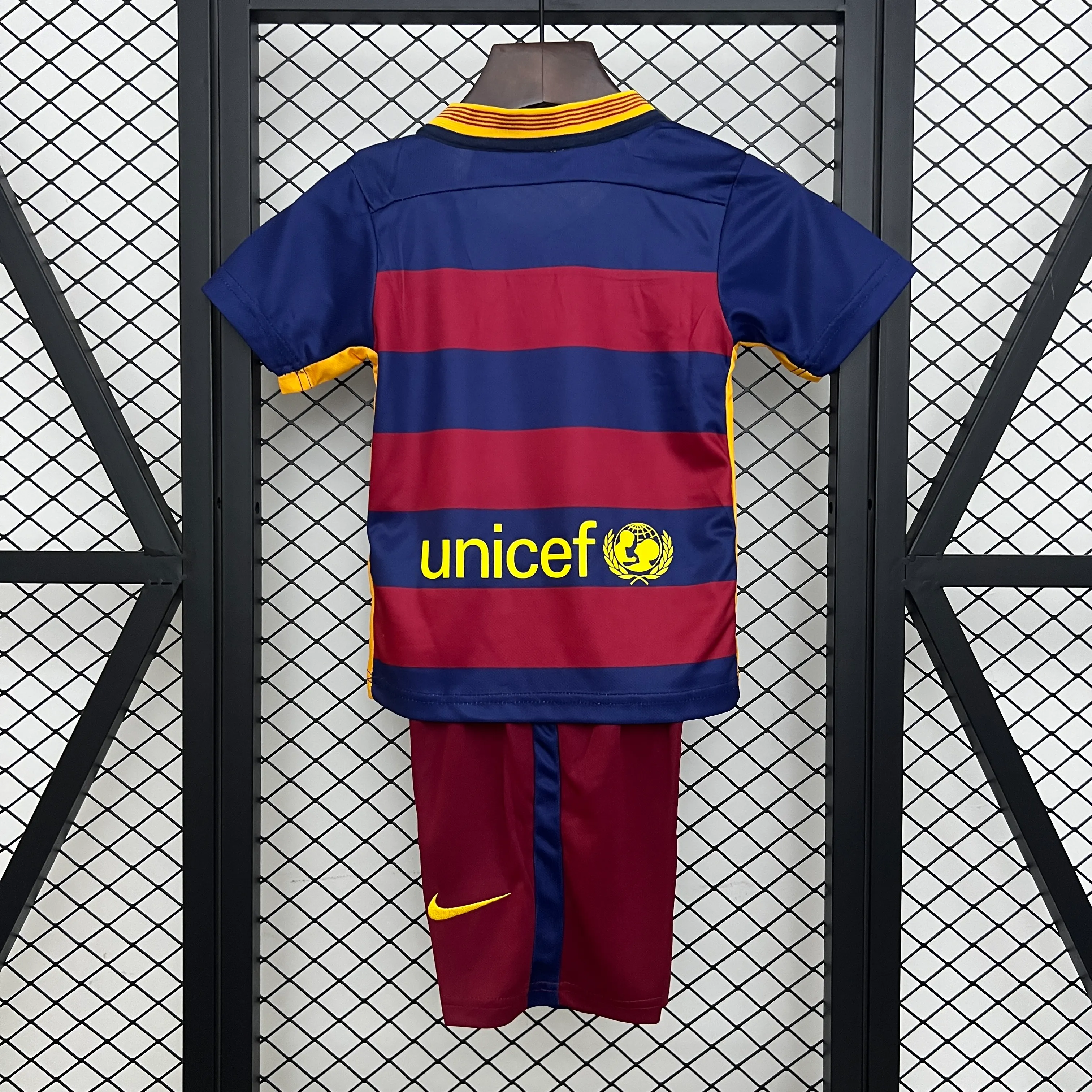 2015/2016 Retro Barcelona Casa Maglia da calcio Qualità thai 1:1 Taglia bambino - immagine 2